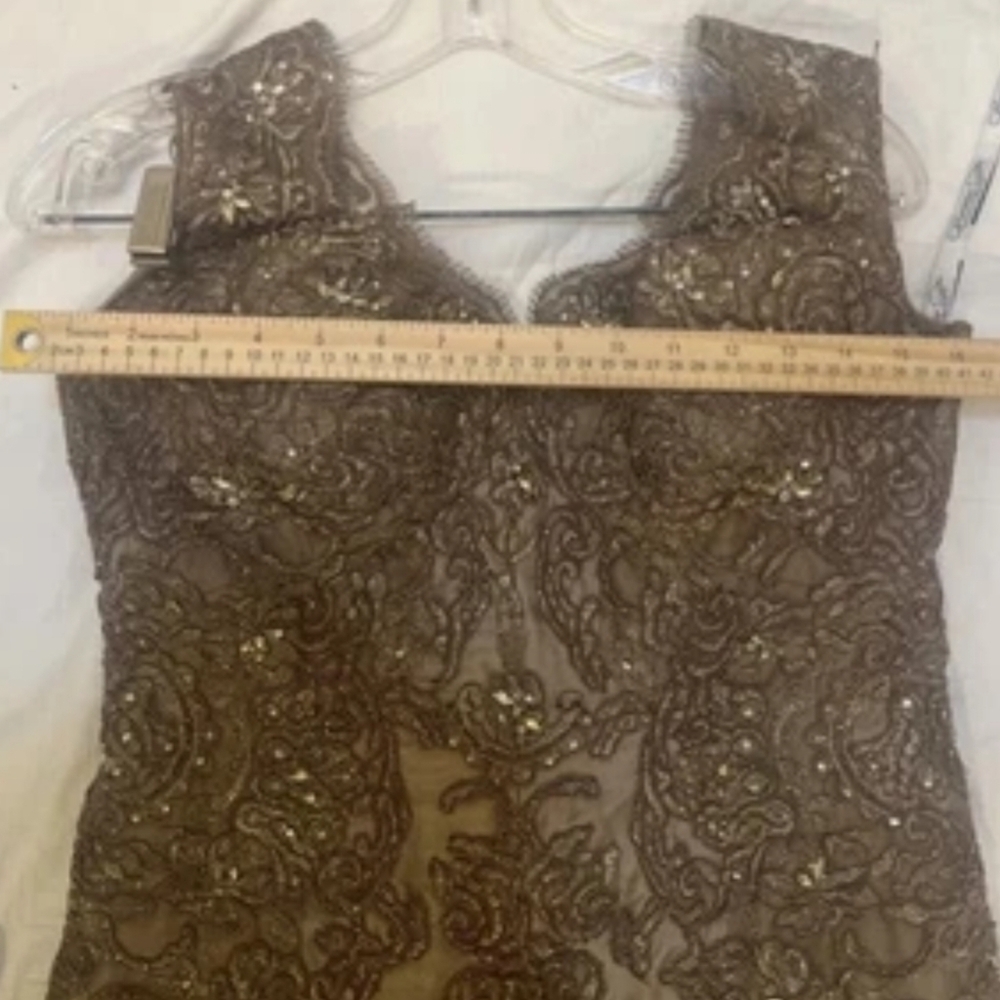 Elegant Lace Evening Gown, By Evonne D for Mon Cherie - Picture 9 of 13